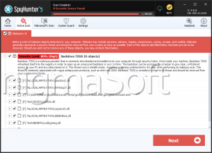 पिछले दरवाजे। टीडीएसएस स्क्रीनशॉट