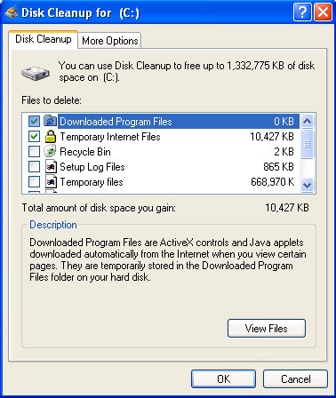 Windows Vista Computer Cleanup