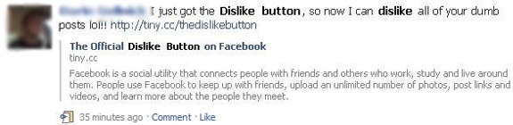Figure 1 facebook fake dislike button link post