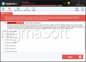 Worm.Vundo.A captura de tela