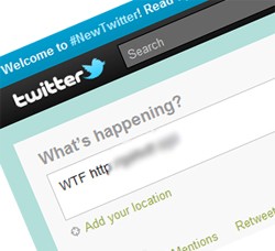 twitter wtf message hijack link
