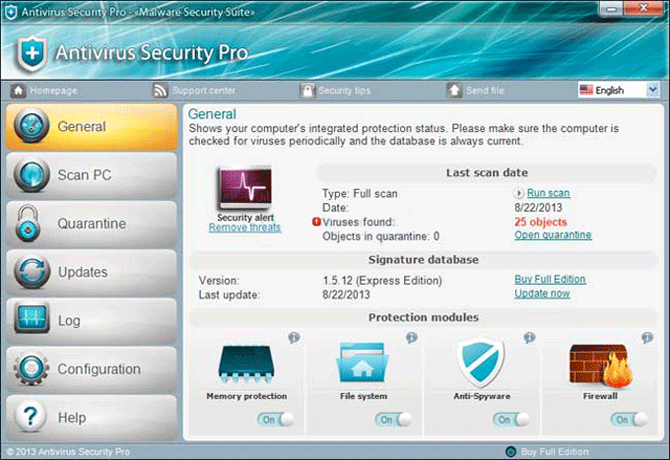 Antivirus Security Pro captura de tela