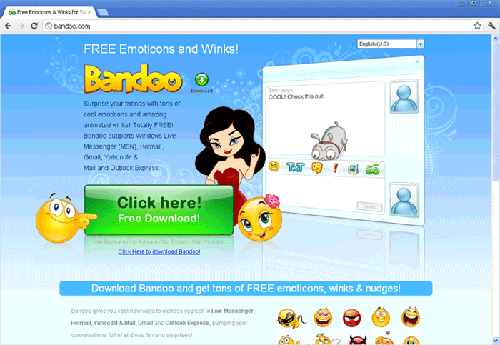 Bandoo.com screenshot