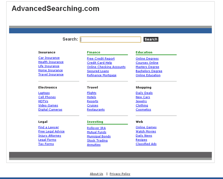 Blendersearch.com screenshot