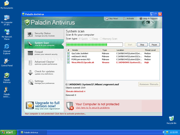 Paladin Antivirus screenshot