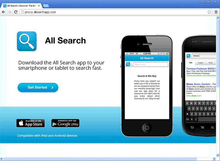 Proxy.allsearchapp.com screenshot
