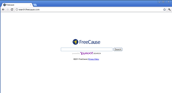 Search.freecause.com screenshot