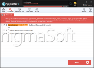 Backdoor:Win32/Phdet.gen!A screenshot