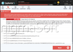 Trojan.Swrort.A screenshot