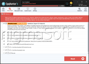 Backdoor:Win32/Zegost.H screenshot