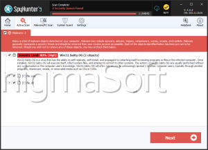 Win32.Sality.OG screenshot