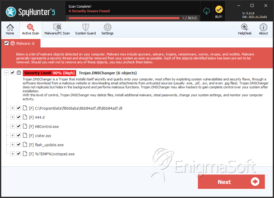 Malware analysis DNSChanger.exe Malicious activity