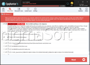 Program:Win32/BitCoinMiner.A screenshot