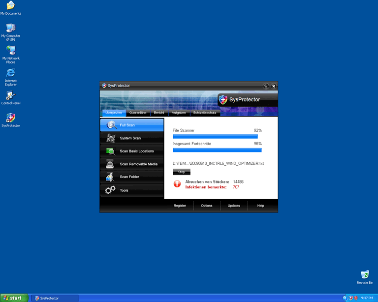 SysProtector screenshot