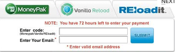 Vanilla Reload Ransomware screenshot