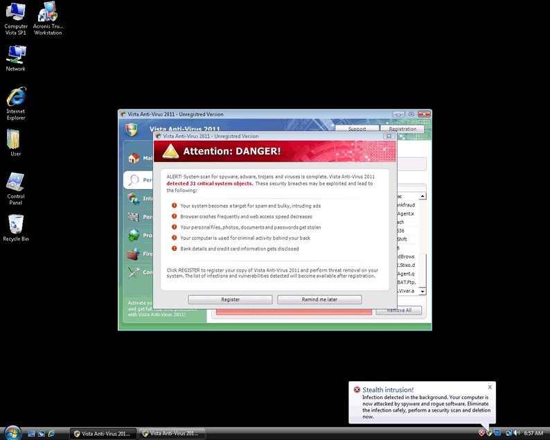 Antivirus für Windows Vista Starter
