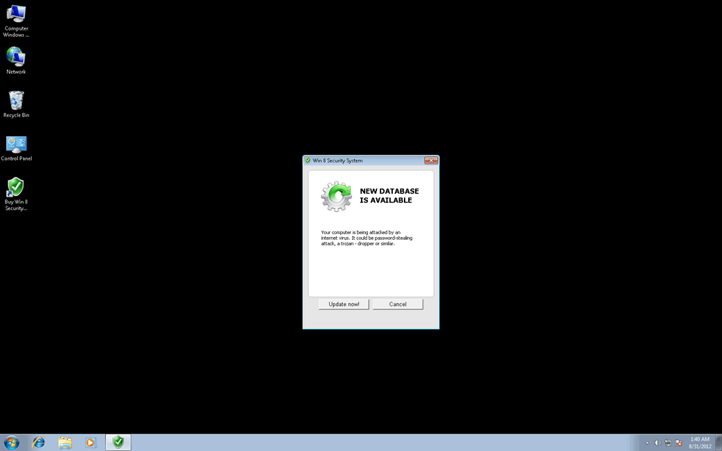 Win 8 Security System screenshot