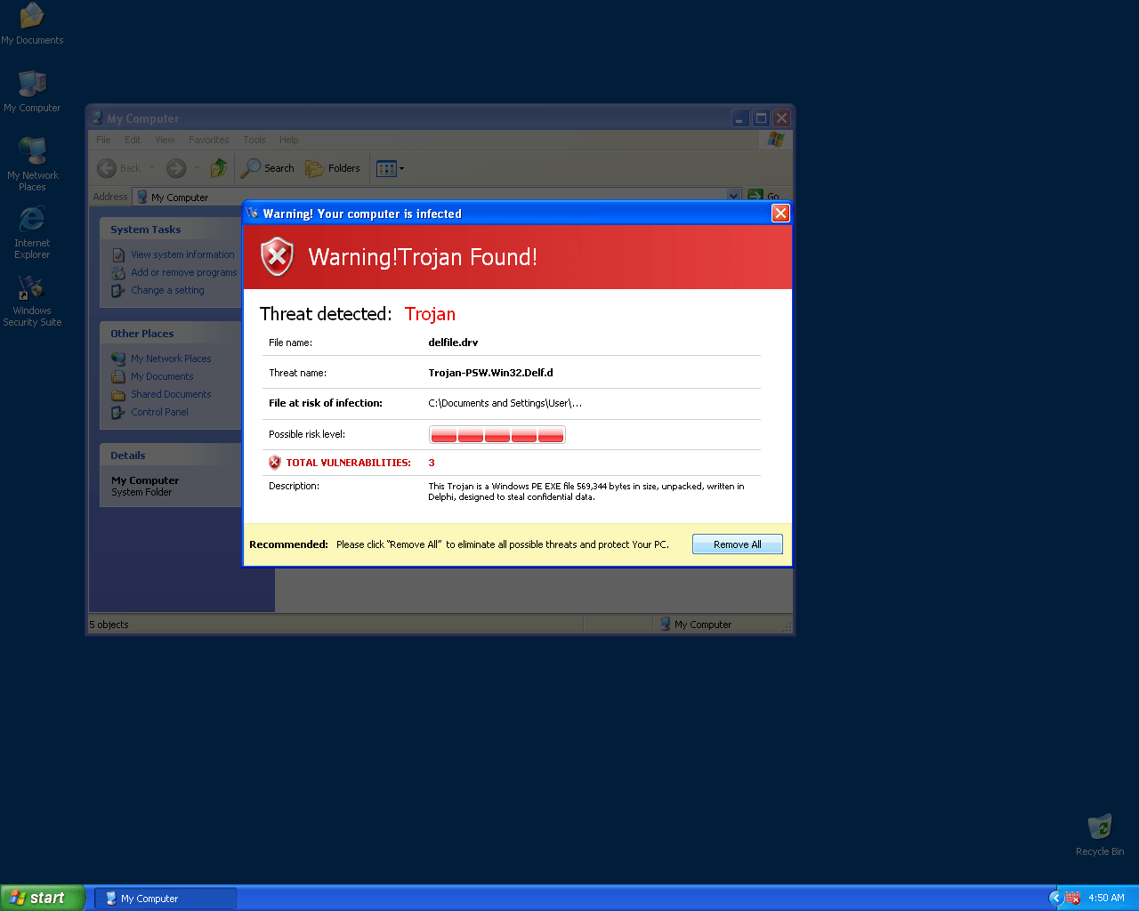 Windows Security Suite Removal Report