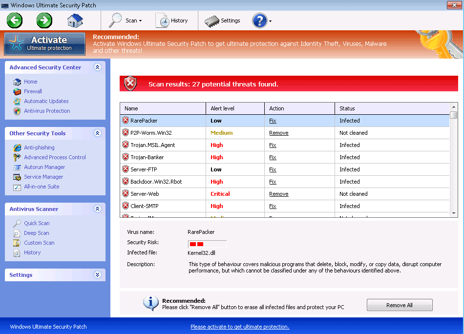 Windows Ultimate Security Patch Description 