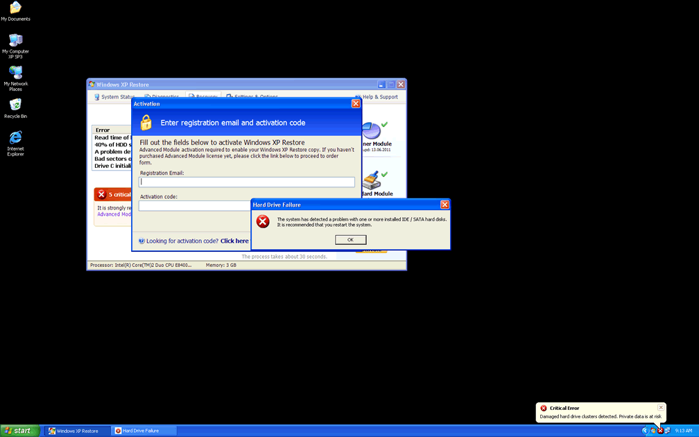 Windows обнаружила критическую ошибку жесткого диска