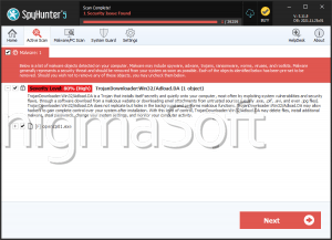 TrojanDownloader:Win32/Adload.DA screenshot