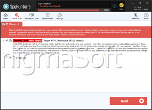 Trojan HTML.Redirector.WD screenshot