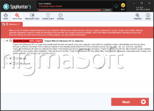 Trojan:Win32/Alureon.EP screenshot