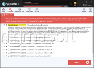 Adware.LyricsMonkey screenshot