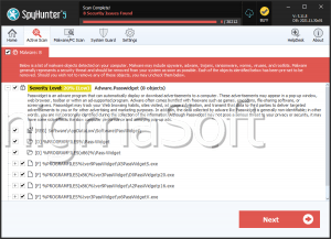 Adware.Passwidget screenshot