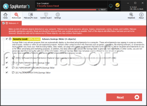 Adware.Savings Slider screenshot