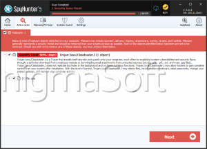 Trojan:Java/Classloader.I screenshot