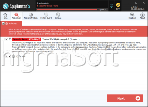 Trojan:Win32/Grymegat.B screenshot
