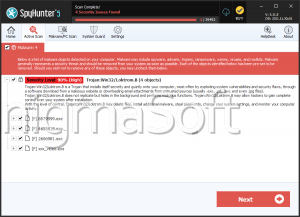 Trojan:Win32/Loktrom.B screenshot
