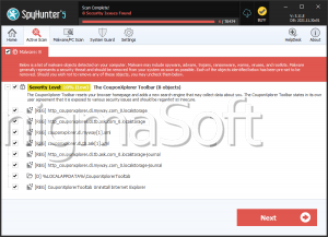 The CouponXplorer Toolbar screenshot
