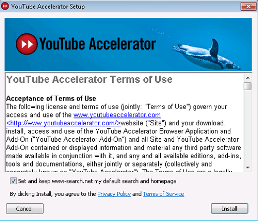 PUP.YouTube Accelerator screenshot