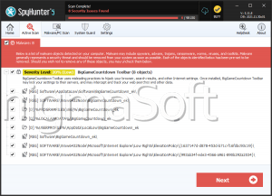BigGameCountdown Toolbar screenshot