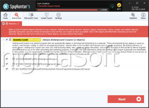 Underground Coupon Ads screenshot