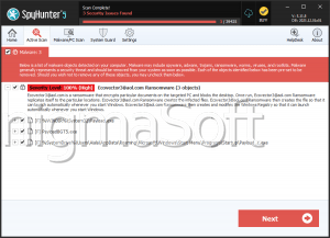 Ecovector Ransomware screenshot