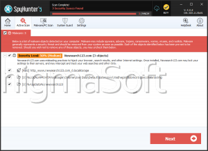 Newsearch123.com screenshot