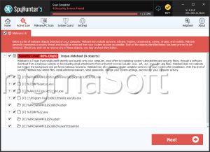 Trojan: Win32/Hidebaid.B screenshot