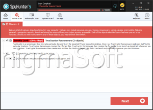 TrueCrypter Ransomware screenshot