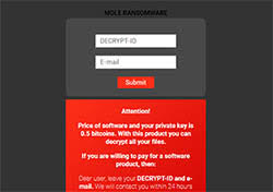 mole ransomware malvertising