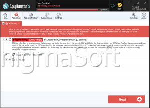 BTCWare-PayDay Ransomware screenshot