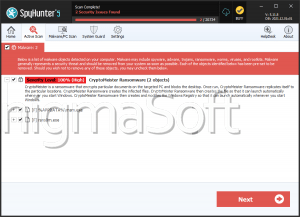 CryptoMeister Ransomware screenshot