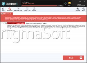 OopsLocker Ransomware screenshot
