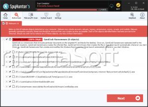 GandCrab Fidye Yazılımı ekran görüntüsü