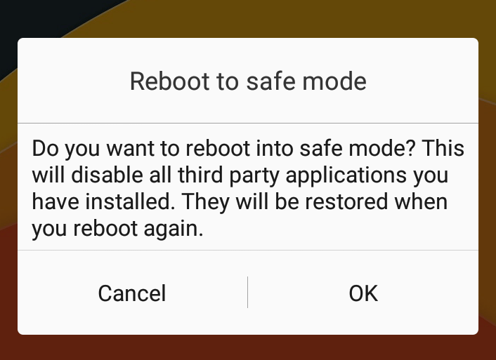 safe mode option