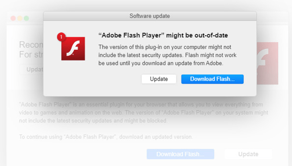 shlayer Trojan伪造的Flash Player安装提示