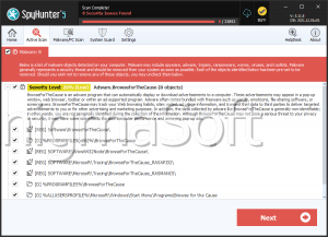 Adware.BrowseForTheCause screenshot