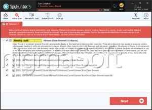 Adware.Clean Browse screenshot